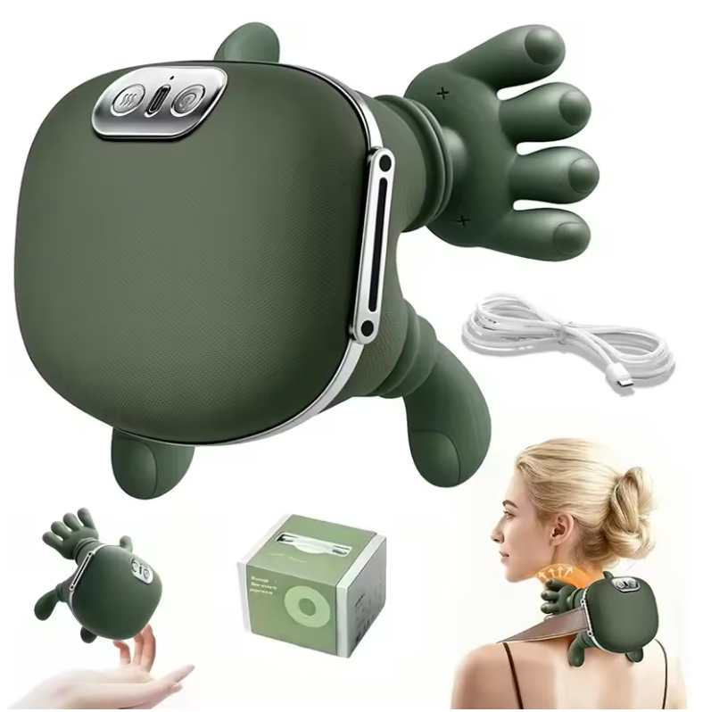 Heated Neck, Shoulder & Feet Massager | Portable Finger Pinch Pain Relief